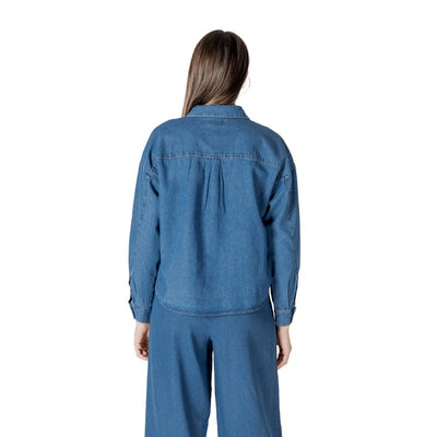Ichi Camicia di jeans manica lunga Donna