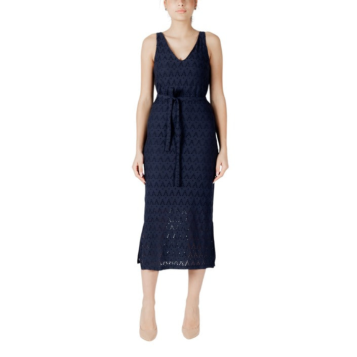Vila Clothes Abito Midi Donna