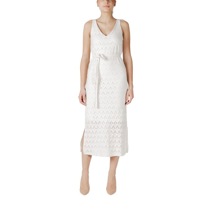 Vila Clothes Abito Midi Donna