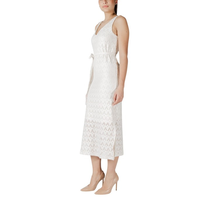 Vila Clothes Abito Midi Donna