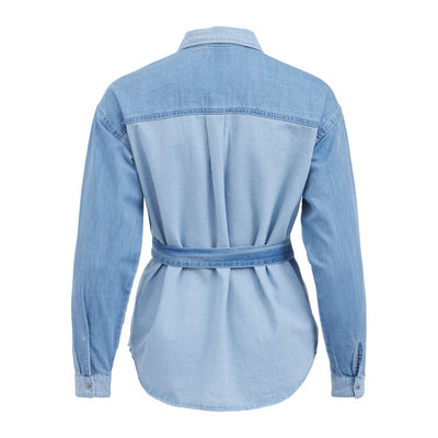 Vila Clothes Camicia di jeans manica lunga Donna