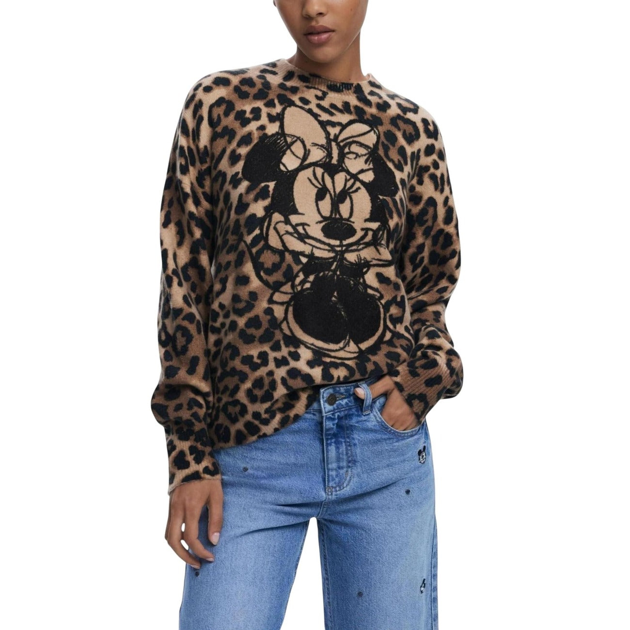 Desigual Minnie Animal Maglia Donna